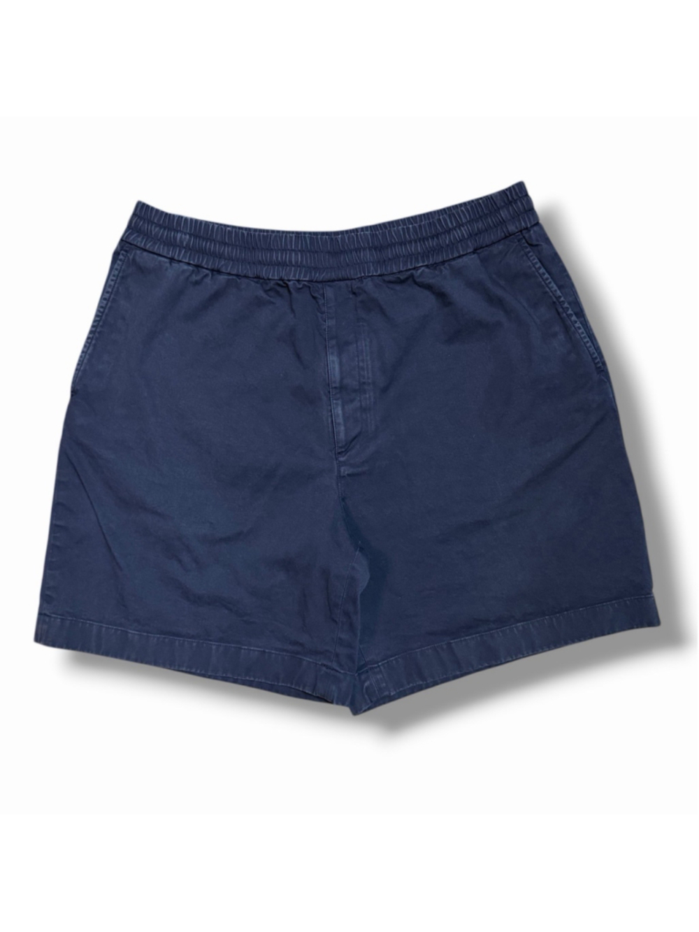 Acne Studios Shorts Mens 44 Navy Cotton Elastic Waist Drawstring Chino Romania